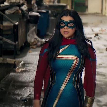 Kamala wears her new superhero costume